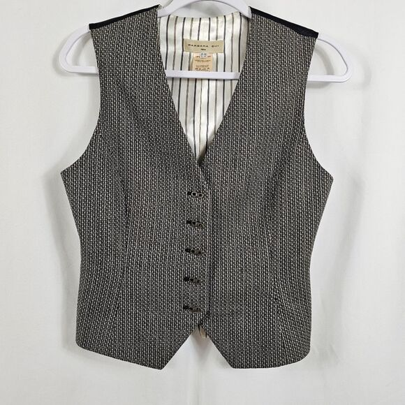 Barbara Bui Houndstooth Wool Waist Coat - Size 38(F) - Picture 1 of 12
